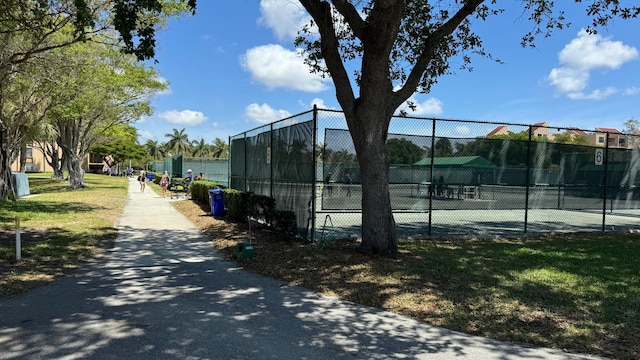 view of sport court