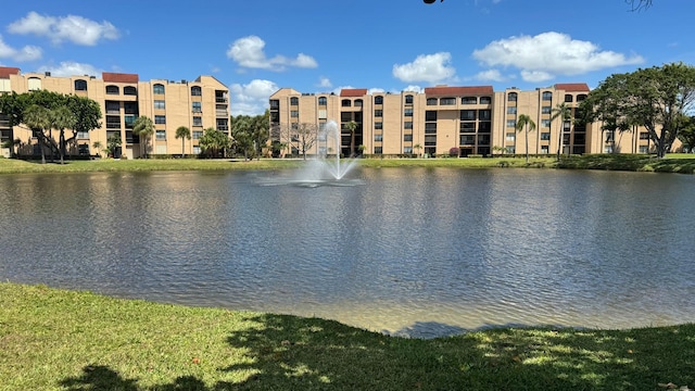 view of water feature