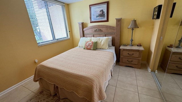 view of tiled bedroom