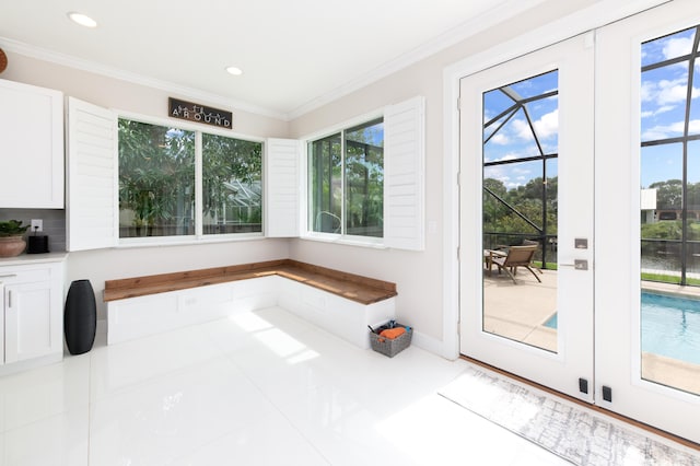 unfurnished sunroom with plenty of natural light