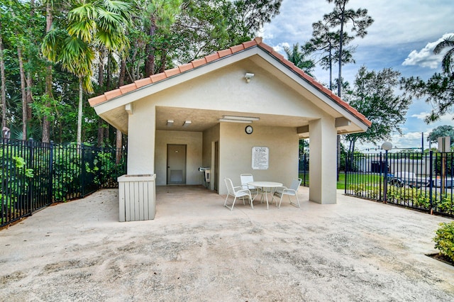 exterior space featuring a patio