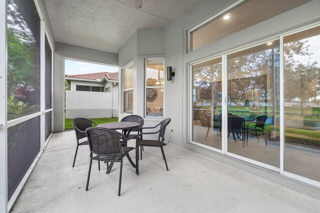 view of sunroom / solarium