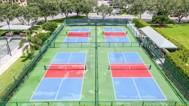 view of tennis court