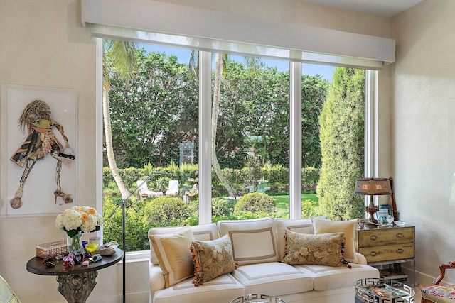 view of sunroom / solarium