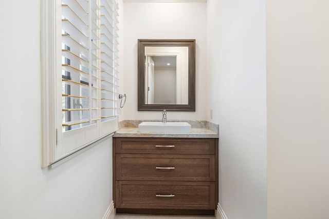 bathroom featuring vanity