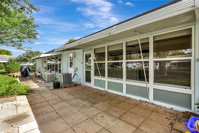 515 High Point Dr Unit B, Delray Beach, FL 33445 - view of patio with central air condition unit