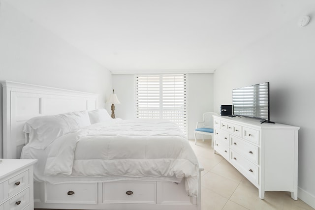 view of tiled bedroom