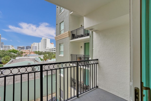 view of balcony