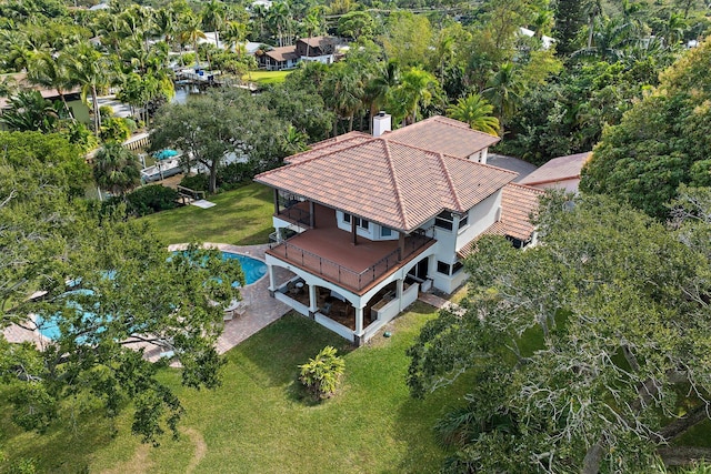 birds eye view of property