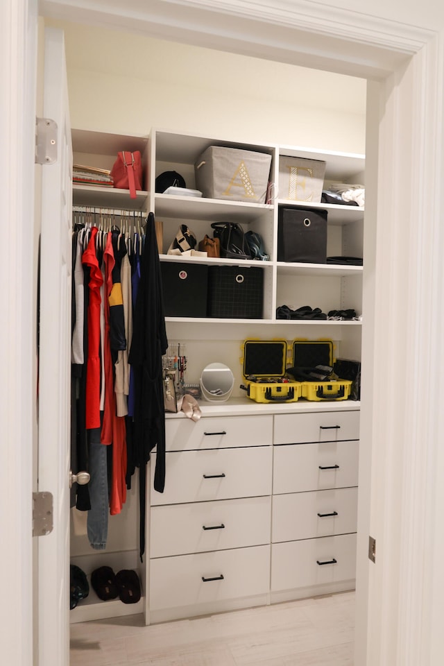 view of closet