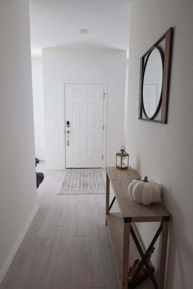 interior space featuring light hardwood / wood-style flooring