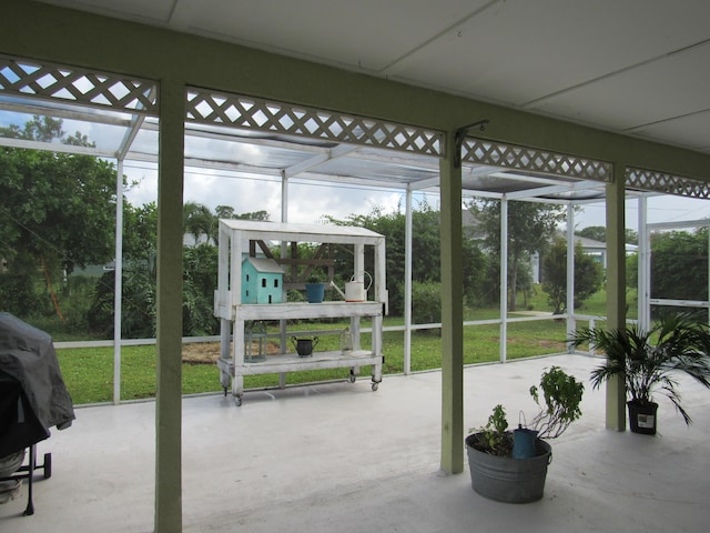 view of sunroom / solarium