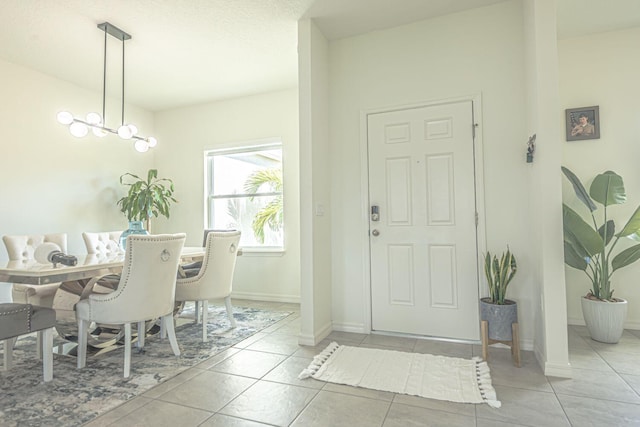 view of tiled entryway