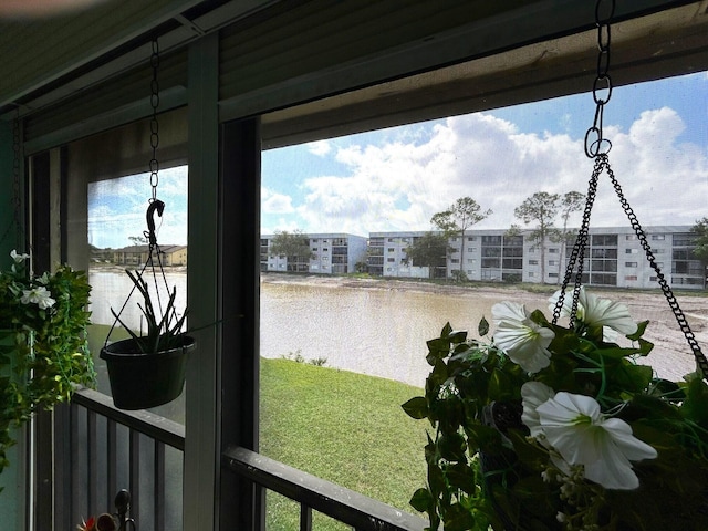 view of water feature