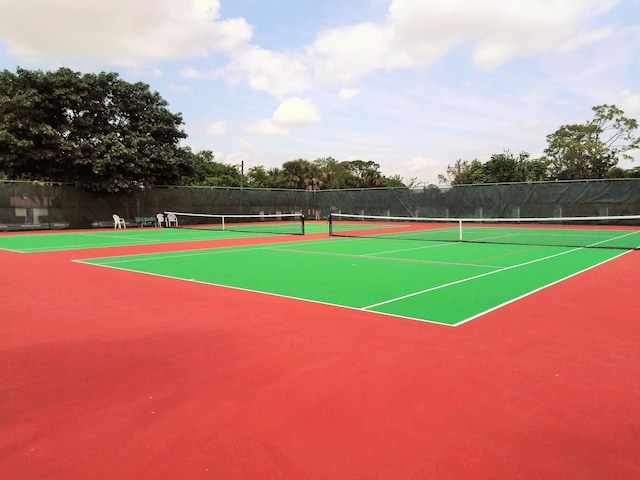 view of sport court