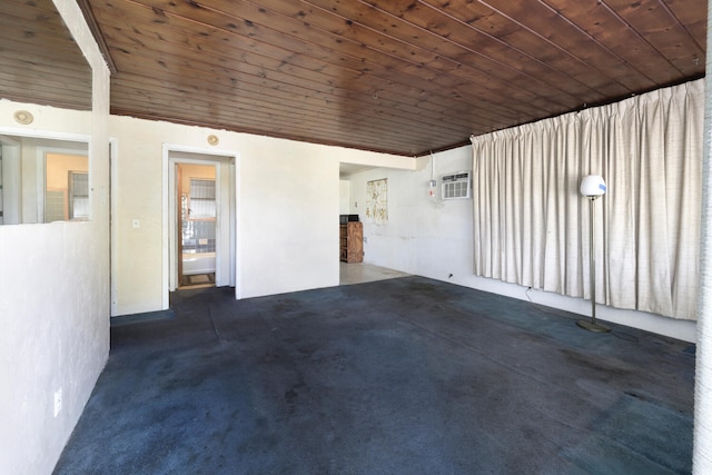 interior space featuring a wall mounted air conditioner