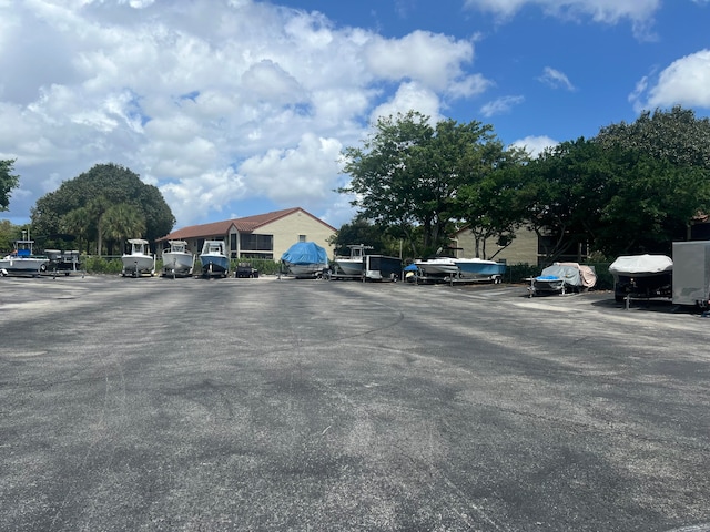 view of parking / parking lot