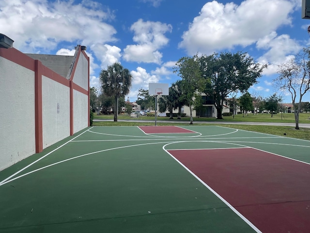 view of basketball court