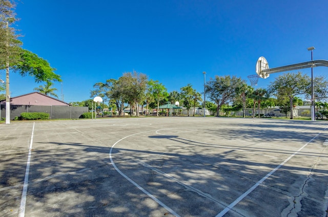 view of sport court