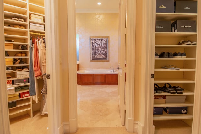 view of closet