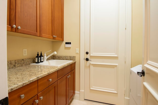 laundry area featuring sink