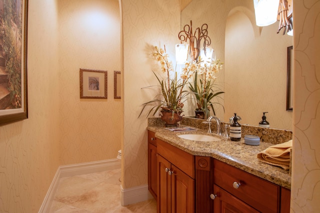 bathroom with vanity