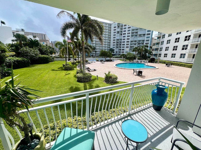 view of balcony