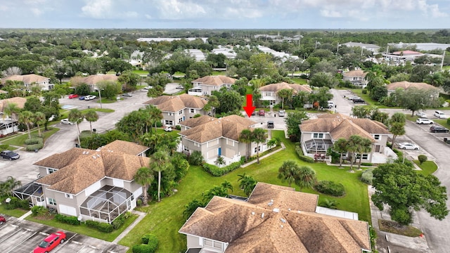 bird's eye view featuring a residential view