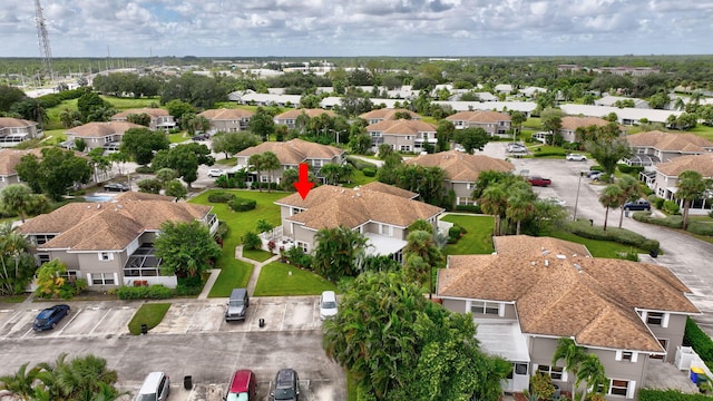 drone / aerial view featuring a residential view