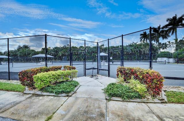 view of tennis court