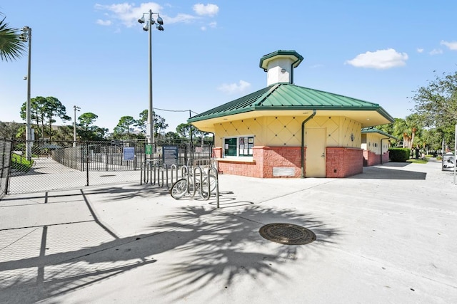 exterior space featuring fence