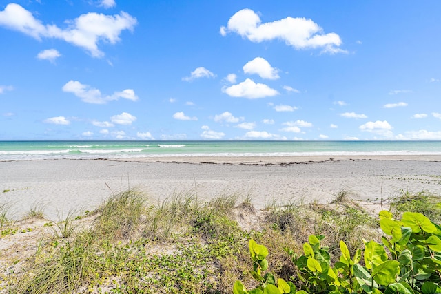 water view featuring a beach view