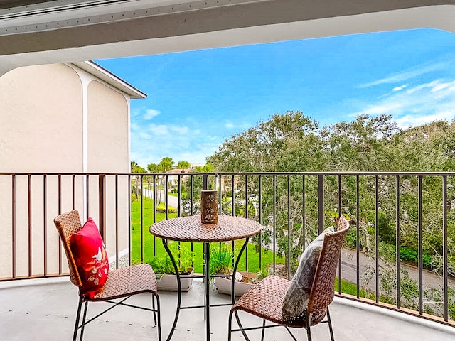 view of balcony