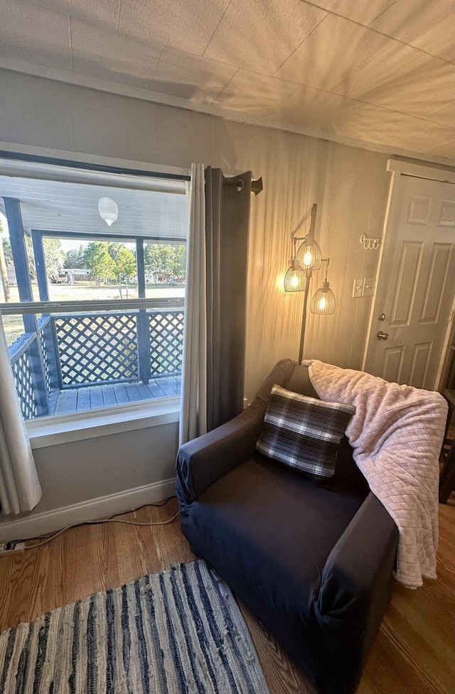 bedroom featuring wood finished floors
