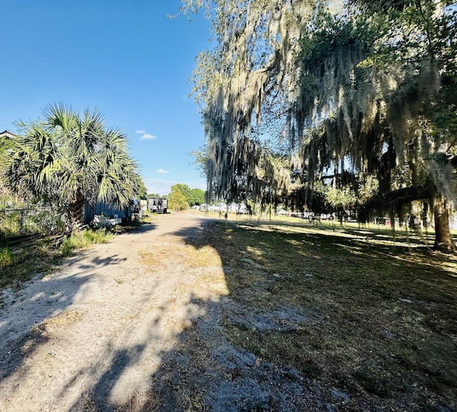 view of dirt / gravel road