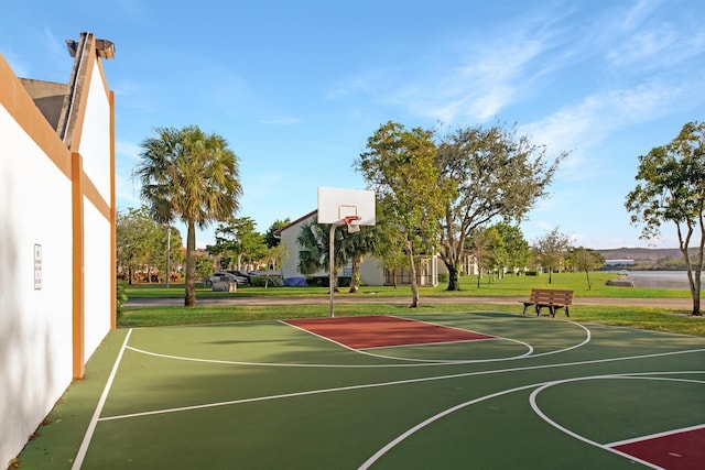 view of basketball court