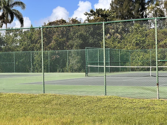 view of tennis court