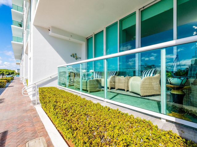 view of balcony