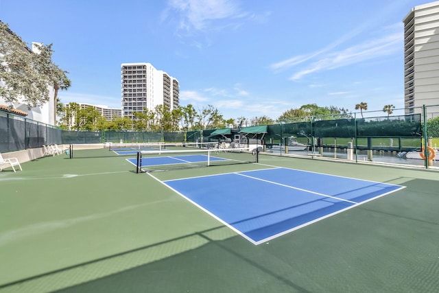 view of tennis court