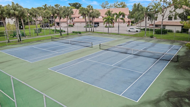 view of sport court