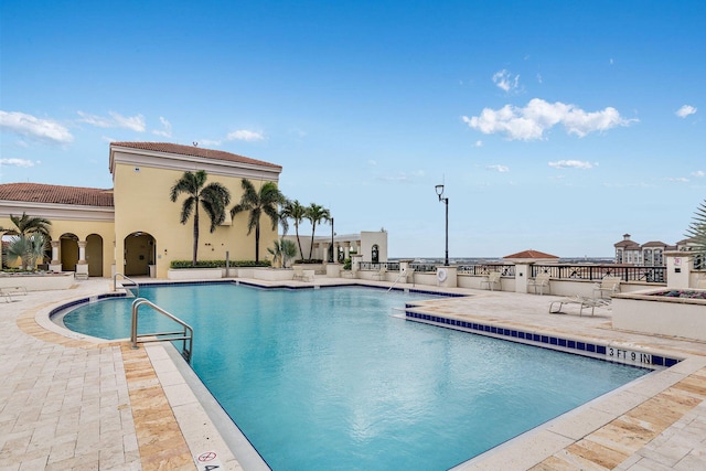 view of pool with a patio area