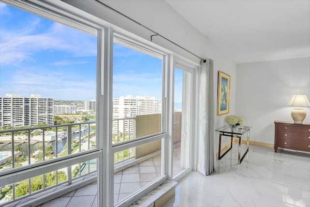 4001 N Ocean Blvd Ph 3, Boca Raton, FL 33431 - sunroom with a view of city and a water view