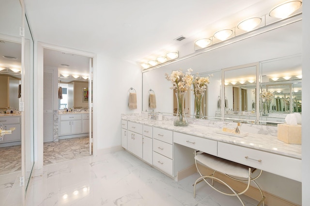 bathroom featuring vanity