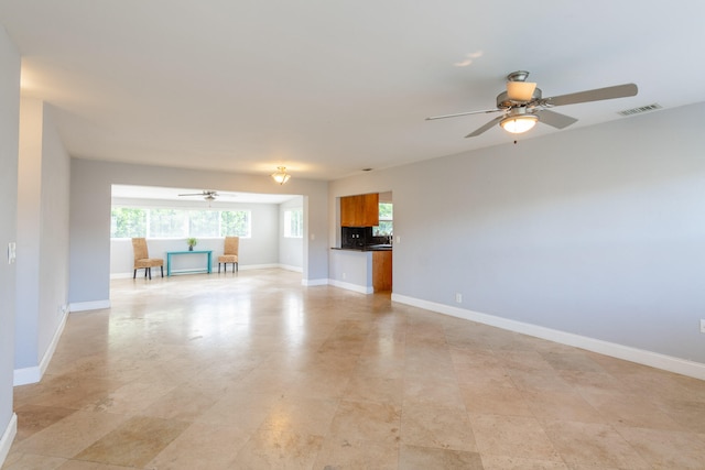 view of unfurnished living room