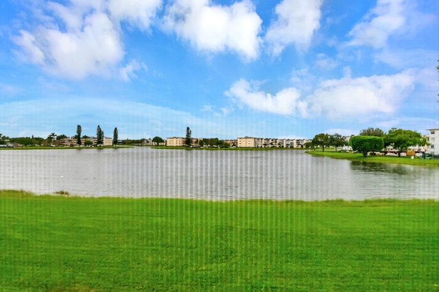 view of water feature