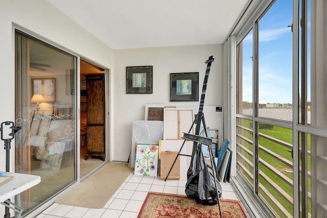 view of sunroom