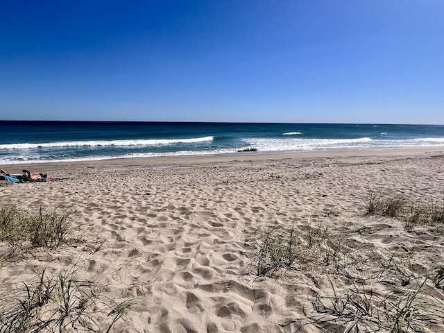 water view with a view of the beach