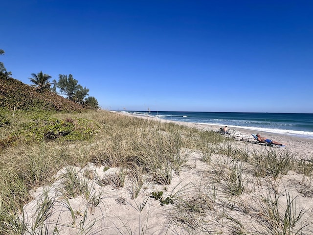 property view of water with a view of the beach