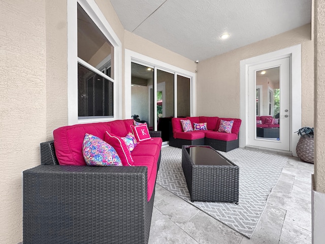 view of patio / terrace with an outdoor hangout area