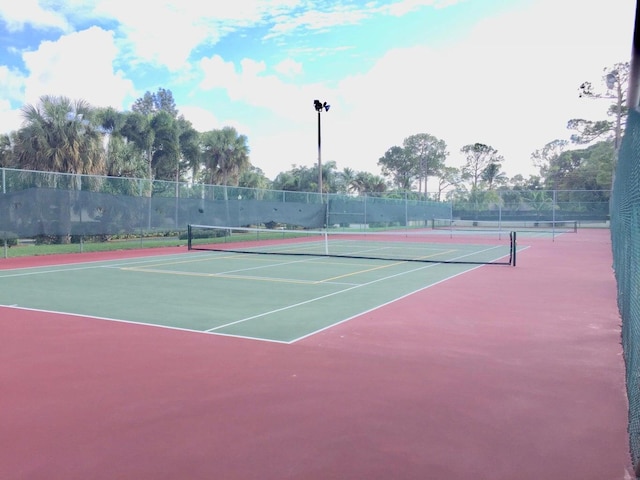 view of sport court